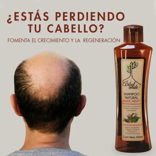 Vista 8 de Arbol Verde Kit 2 Champú Anticaída 16.9 fl oz y 3 Linaza Gel 8.82 oz