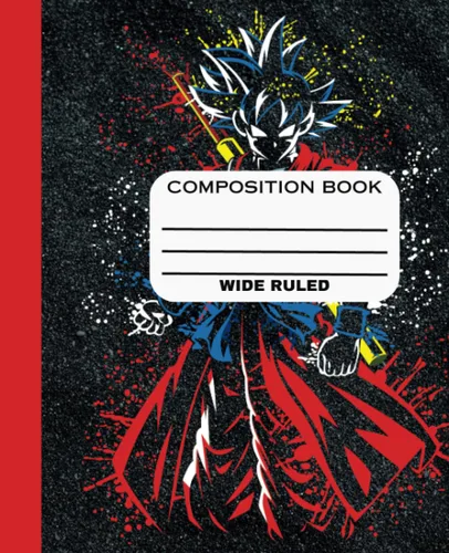 Anime Composition Book Anime composition book, wide ruled, 100 pages