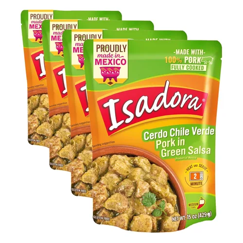 Vista 4 de Isadora Carne de estilo mexicano de Barbacoa completamente cocida, 15 onzas, comida lista para comer, carne de res rallada sazonada, comida