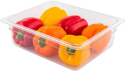 Vista 23 de Restaurantware Met Lux - Contenedor de almacenamiento de alimentos de tamaño completo de 1 8 pulgadas de profundidad, medidas graduadas