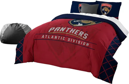 Vista 27 de Juego de edredón y funda de almohada para cama individual o matrimonial/queen, con licencia oficial de la NHL