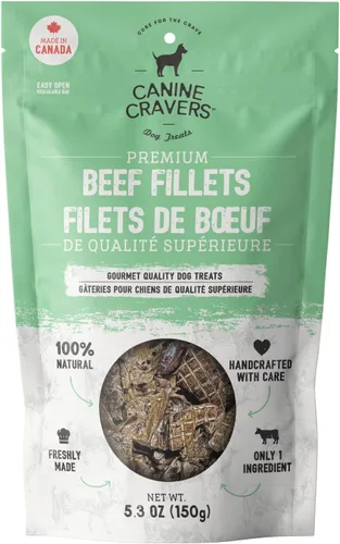 Vista 7 de Canine Cravers - Golosinas para perros de un solo ingrediente, pollo fresco de granja, alimento hipoalergénico de grado humano secado al aire