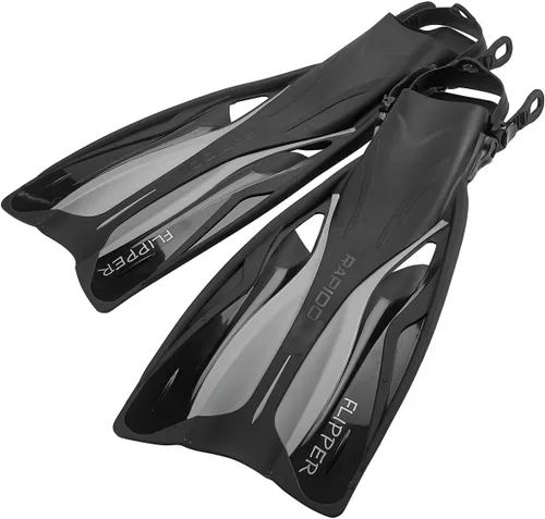 Vista 15 de Rapido Boutique Collection - Aleta de esnórquel ajustable con bolsa de transporte para equipo de esnórquel, fácil de empacar y viajar, aletas