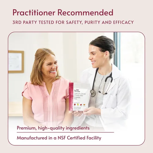 Vista 6 de Bariatric Advantage Hierro 30 mg de mordida masticable con vitamina C - para pacientes bariátricos - sin azúcar - Chocolate frambuesa - 30