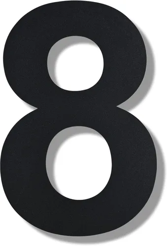 Vista 40 de BetLight Números de casa grandes modernos, 12 pulgadas de alto, de acero inoxidable, flotante, número de dirección de casa