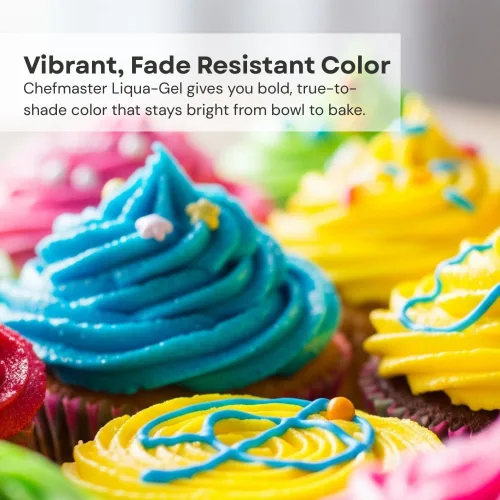 Vista 3 de Chefmaster Blanqueador Líquido Liqua-Gel Colorante Alimentario Blancos y Pasteles Más Brillantes Tinte de Grado Profesional Resistente a