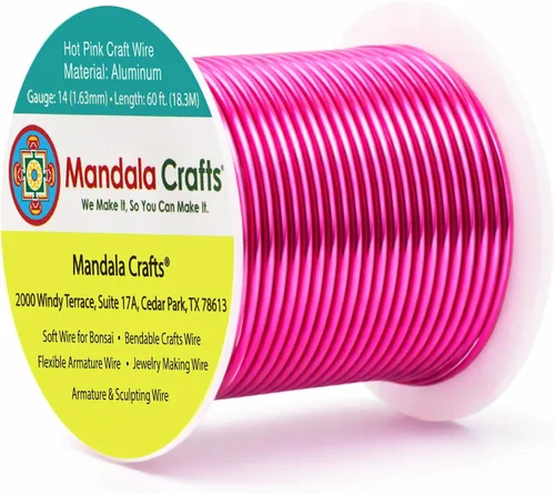 Vista 191 de Alambre de aluminio anodizado, de la marca Mandala Crafts, para elaboración de joyas o manualidades