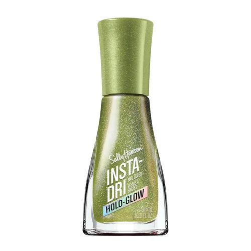 Vista 33 de Sally Hansen Insta-Dri Holo-Glow Esmalte de uñas Secado rápido, larga duración, brillo sin rayas Semi-opaco y brillante 104 All That Shimmers