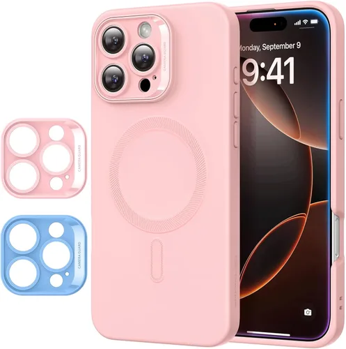 Vista 11 de ESR Funda para iPhone 15 con MagSafe, soporta carga magnética, funda delgada de silicona líquida, absorción de golpes, protección de pantalla y Negro