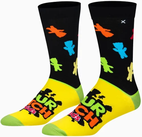 Vista 16 de Odd Sox Calcetines Candy Novelty Crew – Grande/Mediano – Mezcla de algodón suave – Dulces masticables agridulces – Divertidas golosinas coloridas