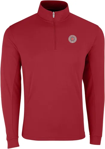 Vista 23 de Vantage Apparel Jersey con cremallera de un cuarto de béisbol de la liga menor