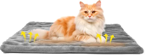 Cama autocalentable para perro, lavable autocalentable, almohadilla térmica para jaula de perros, manta térmica extra cálida para mascotas para