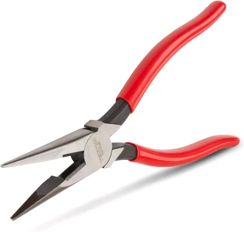 Vista 8 de TEKTON Alicates de punta larga de mandíbula lisa doblada de 70 grados de 6 pulgadas PGF15406