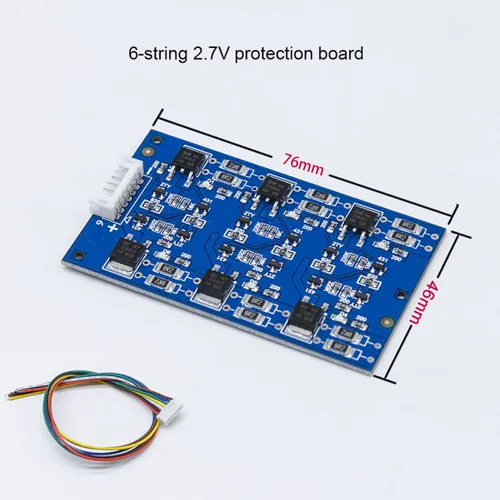 Vista 6 de 2.7V/16V LTO 6S Balance Board Equalización Circuito Litio Titanate Batería/Super Farad Condensador Protección Junta