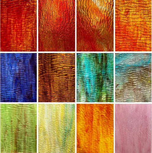 Vista 20 de LITMIND 12 hojas de vidrieras iridiscentes – 4 x 6 pulgadas de vidrio de arte arcoíris opaco para mosaicos, manualidades y proyectos de bricolaje