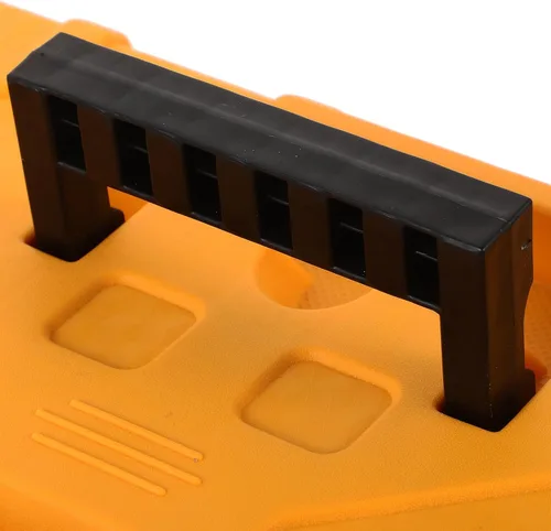 Vista 4 de Sewroro Lockable Plastic Tool Box Organizer Portable Multifunctional Tool Storage Case for Travel Camping Sturdy Construction with Reliable Locking