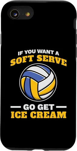 Vista 18 de iPhone 16 If You Want A Soft Serve Go Get Ice Cream Girl Volleyball Case