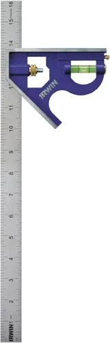 Vista 4 de IRWIN Tools (1794468), escuadra combinada de cuerpo metálico de 6 pulgadas