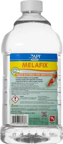 API POND MELAFIX - Remedio para infecciones de peces de estanque, botella de 64 onzas, negro (176C)