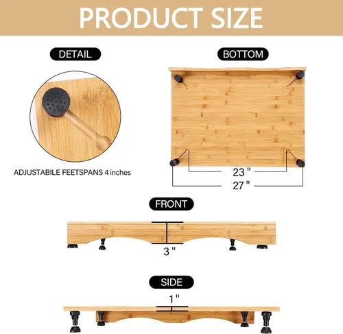 Vista 4 de Tabla de cubierta de estufa para estufa de gas, tabla de cortar elevada con patas y ranuras para jugo, cubierta de estufa ajustable para estufa