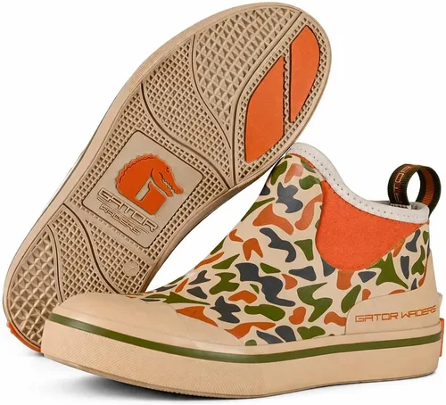 Vista 12 de Gator Waders Botas de Campamento de Malla de Aire para Mujeres - Botas de Tobillo Duraderas Transpirables Antideslizantes Impermeables para Acampar