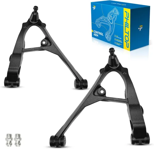 Vista 72 de PHILTOP Kit de suspensión ajustable de elevación de 1-6 pulgadas, 4 piezas de brazos de control superiores e inferiores delanteros compatibles