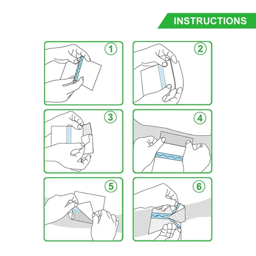 Vista 5 de Reven - Rollo de vendaje mate de 4 pulgadas x 11 yardas, parche para cubrir tatuajes, impermeable, transparente, transpirable, más rápido, curación