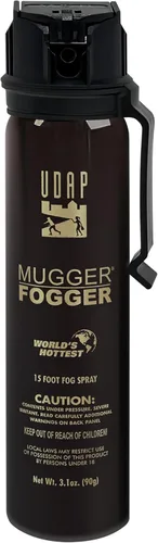 Vista 8 de UDAP Pepper Power Jogger Fogger Hot OC Compact Self Defense Pepper Spray with Holster for Women, Men, and Runners, Powerful Blast