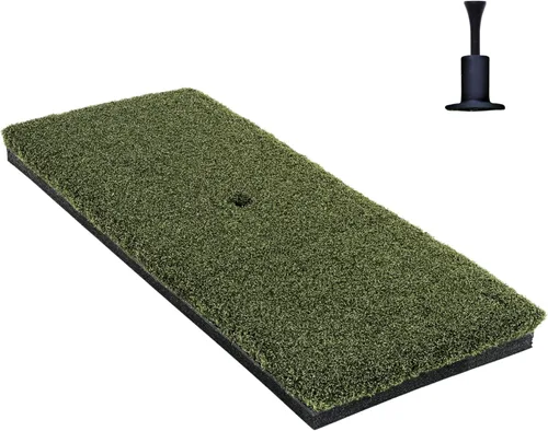 Vista 2 de The Original Country Club Elite® by Real Feel Golf Mats® - Tira de golpe de 10 x 24 pulgadas Alfombrilla de práctica comercial resistente Acepta