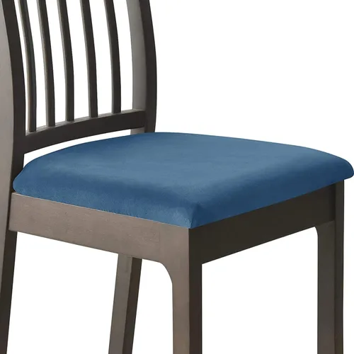 Vista 40 de Fundas de asiento de terciopelo para silla de comedor, fundas elásticas para sillas de comedor con lazos, funda protectora suave para cocina, hotel