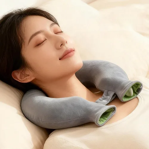 Vista 2 de U Shape Neck Hot Water Bottle Heating Bag for Cold and Heat Function ExplosionProof Neck Warmer for Compress Bottle