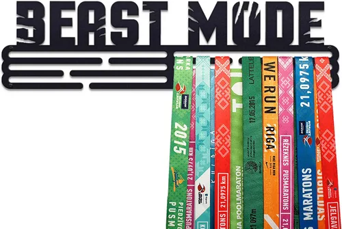 Vista 13 de Soporte de medalla de modo bestia Soporte de suspensión de medallas de acero Estante de exhibición