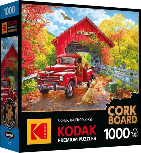 Vista 8 de RoseArt - Kodak Premium Cork - Café - Rompecabezas de 1000 piezas para adultos