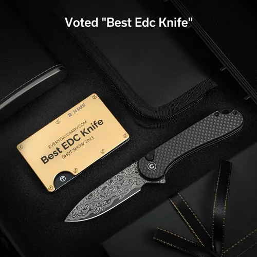 Vista 6 de CIVIVI Elementum II - Navaja de bolsillo plegable, hoja de acero Nitro-V de 2.96 pulgadas, mango G10, cuchillo utilitario con clip de bolsillo