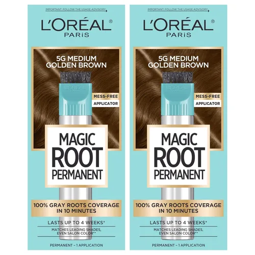 Vista 17 de L’Oréal Paris - Tinte permanente para el cabello Magic Root, kit de tinte de 10 minutos para rescatar las raíces con 100% de cobertura de canas, 2 2