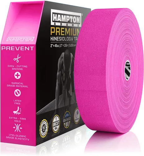 Vista 7 de Hampton Adams As Seen on Shark Tank Elastic Kinesiology Tape (Bulk Roll) 135ft Uncut Supports & Protects Muscle Wrist Knee Shoulder Back
