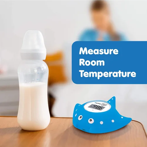 Vista 6 de Elepho eFloat - Termómetro digital para bañera Monitorea con precisión el agua y la temperatura ambiente + actúa como juguete de baño para niños