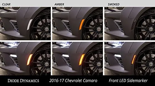 Vista 4 de Diode Dynamics Marcadores laterales LED ámbar/rojo compatible con Chevrolet Camaro 2016-2024