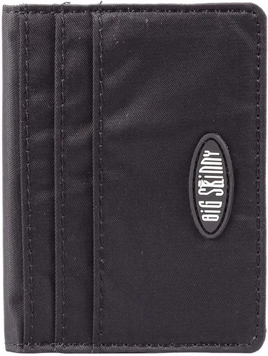 Big Skinny New Yorker ID Slim Wallet, con capacidad para hasta 24 tarjetas Negro