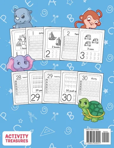 Vista 2 de Number Tracing Workbook For Preschoolers And Toddlers A Fun Number Practice Workbook To Learn The Numbers From 0 To 30 For Preschoolers & ... and