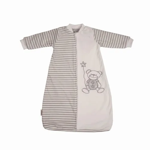 Vista 2 de Saco de dormir para bebé, de manga larga, Tog 2.0, saco de dormir con brazos, de terciopelo suave y cálido, de felpa, para bebé, Oso gris.