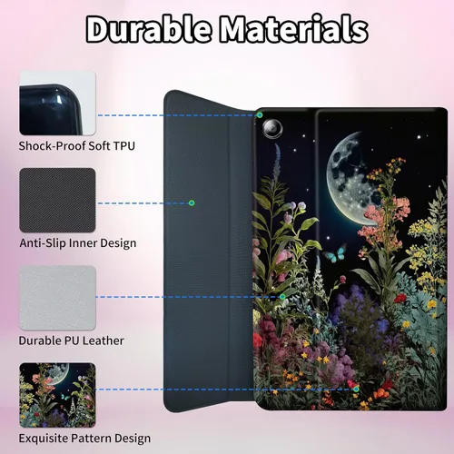 Vista 7 de Funda para Samsung Galaxy Tab S6 Lite 2022/2020 Teclado inalámbrico desmontable y cubierta de soporte de piel sintética Funda protectora para Audio