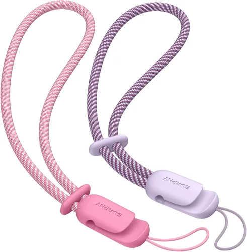 Vista 29 de SURPHY Paquete de 2 cordones de teléfono para funda de teléfono celular, correa de muñeca de teléfono para funda, correa de teléfono celular