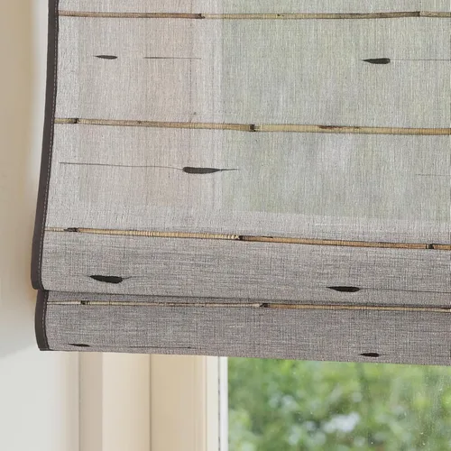 Vista 14 de Persianas Romanas de Bambú Inalámbricas, Persianas para Ventanas, Persianas de Madera Tejida Personalizadas para Ventanas Interiores, Puertas
