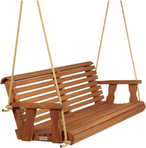 Vista 13 de Hamaca Amish resistente para pórtico, 800 Lb, con sogas colgantes