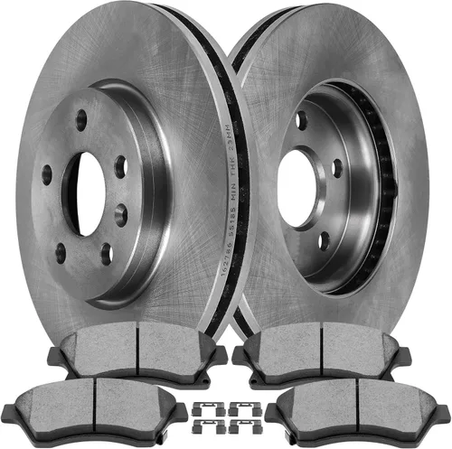 Vista 18 de SCITOO (delantero 282 mm) rotores de freno (5 pernos) y kits de pastillas para Honda Accord 2003-2010