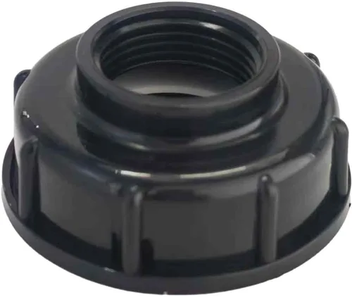 IBC - Adaptador de bolsa de 2.362 in, rosca gruesa de 1 pulgada, conector universal para tanque de agua para bolsa IBC de 250-330 galones, accesorio