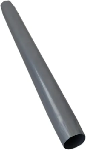 Vista 3 de Class A Customs - Patas de mesa de metal plateado de 27.5 pulgadas, con 2 bases de plástico plateadas para montaje en superficie