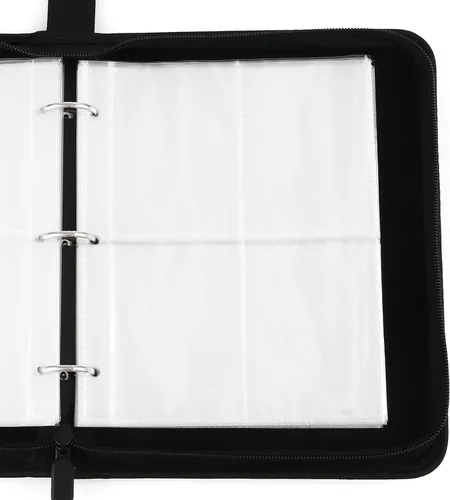 Vista 5 de Tcgames Carpeta de tarjetas con 4 bolsillos, 440 bolsillos, álbum con 55 mangas, color amarillo