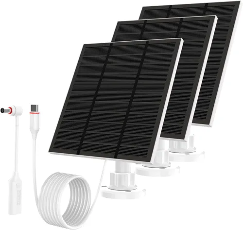 Vista 11 de Paneles solares para cámara Ring al aire libre inalámbrica (Nueva Generación) Cargador de panel solar de 5W 5V con USB-C y enchufe para Spotlight